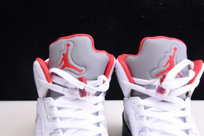Cheap TBK Silver Red Fire Retro 5 Tongue (2020) Jordan DA1911-102 Air 0718